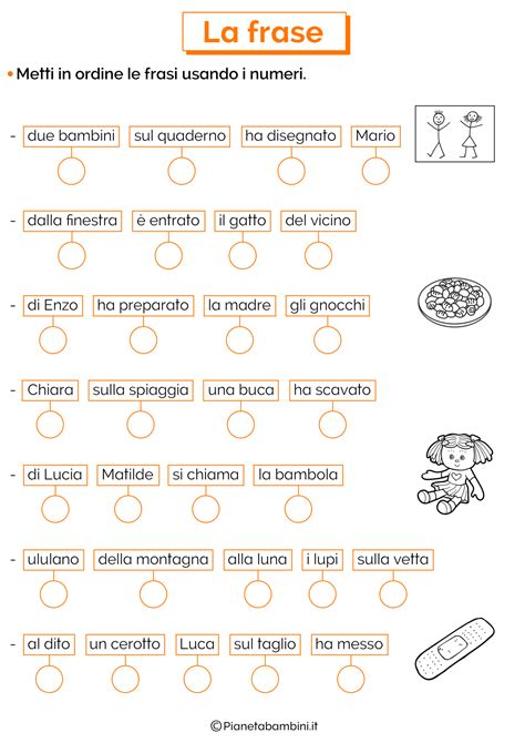 frase con la parola cuoio per bambini